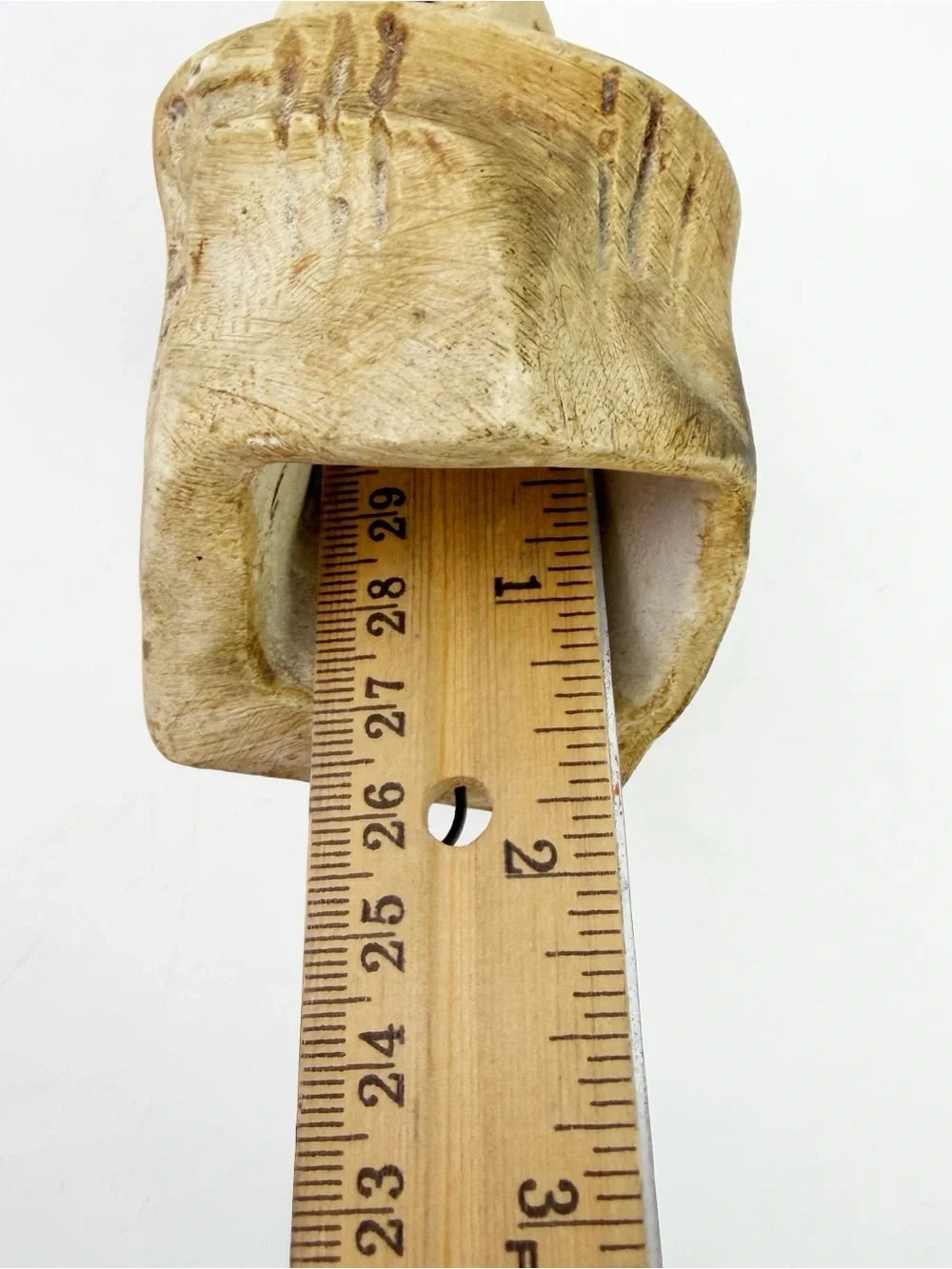 Antique French Chalkware Sloth Seven Deadly Sins Wall Match Holder Folk Art Rare